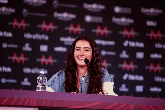 Brooke (That s rich) Ireland during the Eurovision Song Contest 2022, artists press conference, on 05 May 2022, at Pala Alpitour in Turin, Italy. Photo Nderim KACELI