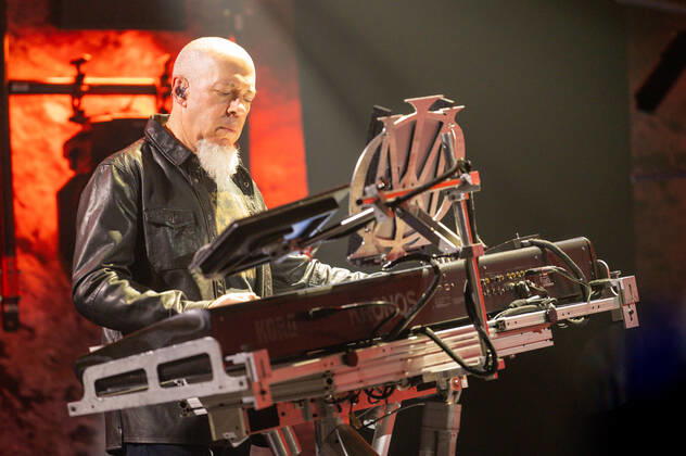 Jordan Rudess Ã¢& x80;& x93; guitar, keytar, continuum during Dream Theater - Top of the World Tour, Music Concert in Padova, Italy, May 08 2022
