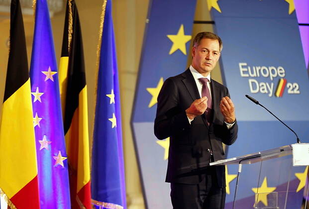News Bilder des Tages Prime Minister Alexander De Croo pictured during a two-day visit of the Belgian Premier to Berlin, Germany, Monday 09 May 2022. JAMESxARTHURxGEKIERE 34680383