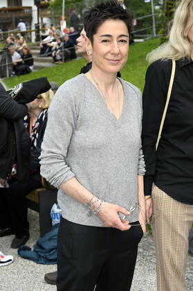 Dunja Hayali bei der Premiere der 42. Oberammergauer Passionsspiele im Passionstheater. Oberammergau, 14.05.2022