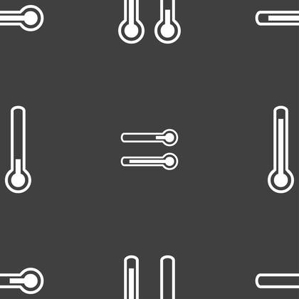 thermometer temperature icon sign. Seamless pattern on a gray background. illustration , 20722828.jpg, design, flat, graphic, icon, isolated, technology, sign, symbol, object, health, nature, temperature, cold, weather, thermometer, meteorology, season, fahrenheit, celsius, high, hot, warm, measurement, instrument, medical, heat, winter, summer, medicine, measuring, mercury, indicator, degree, science, control, low, spring, sunny, rising, diagnostic, volumetric, laboratory, storm, climate, sun, tide, medic, wind turbine,