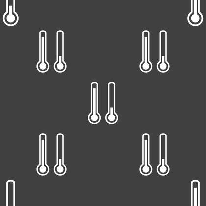 thermometer temperature icon sign. Seamless pattern on a gray background. illustration , 20728638.jpg, graphic, icon, isolated, pictogram, technology, sign, symbol, illustration, web, air, health, nature, temperature, cold, weather, thermometer, meteorology, season, fahrenheit, celsius, high, hot, warm, measurement, instrument, medical, heat, winter, summer, medicine, measuring, mercury, indicator, degree, science, control, snowflake, spring, sunny, meteo, diagnostic, volumetric, storm, climate, natural, sunset, tide, medic, wind turbine,