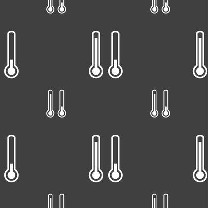 thermometer temperature icon sign. Seamless pattern on a gray background. illustration , 20772962.jpg, design, flat, icon, isolated, pictogram, sign, symbol, background, air, health, temperature, cold, weather, thermometer, meteorology, season, fahrenheit, celsius, high, hot, warm, measurement, instrument, medical, heat, winter, summer, medicine, measuring, mercury, indicator, degree, science, control, freeze, snowflake, low, chill, sunny, tool, rising, volumetric, up, accuracy, laboratory, storm, climate, sun,