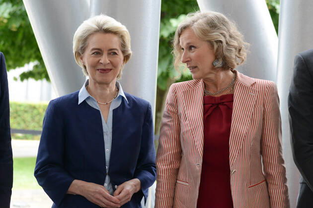 Ursula Von der Leyen at MAXXI in Rome for the New European Bauhaus Ursula von der Leyen (L), Giovanna Melanrei (R) during the News Ursula Von der Leyen at MAXXI in Rome for the New European Bauhaus on June 09, 2022 at the MAXXI Museum in Rome, Italy Rome Italy Copyright: xGloriaxImbrognox originalFilename: livemedia-ursulavo220609_np6eS
