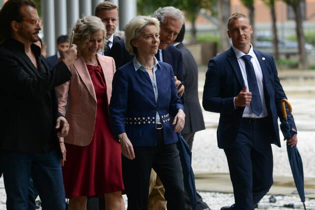Ursula Von der Leyen at MAXXI in Rome for the New European Bauhaus Ursula von der Leyen, President of the European Commission during the News Ursula Von der Leyen at MAXXI in Rome for the New European Bauhaus on June 09, 2022 at the MAXXI Museum in Rome, Italy Rome Italy Copyright: xGloriaxImbrognox originalFilename: livemedia-ursulavo220609_npMzS