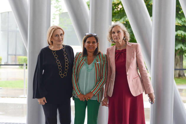 Ursula Von der Leyen at MAXXI in Rome for the New European Bauhaus From left to right: Monica Maggioni, Antonella Polimeni, Giovanna Melandri during the News Ursula Von der Leyen at MAXXI in Rome for the New European Bauhaus on June 09, 2022 at the MAXXI Museum in Rome, Italy Rome Italy Copyright: xGloriaxImbrognox originalFilename: livemedia-ursulavo220609_npyo9