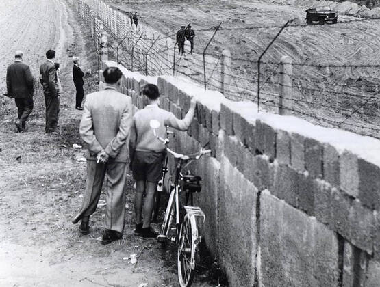 Here, on the Line Between the Outskirts of West Berlin (Left) and East Germany, the Communists Are Clearing a 100 Meter (330 Foot) Strip. In Distant Background is an East German Watchtower, from Which Armed Guards Cover the Border Area 1062_05_M_-12883-