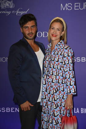 Wolke Hegenbarth mit Partner Oliver Vaid Fashion2Night auf der MS EUROPA 2 Schiff Hamburg 10. Juni 2022