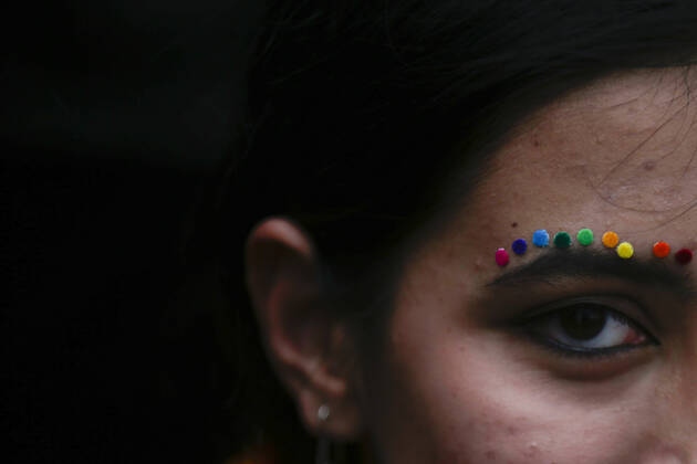 June 11, 2022, Kathmandu, Nepal: Hundreds of people from the LGBTIQ community participate in Nepalâ€⠢s pride parade month to celebrate their identities in Kathmandu, Nepal on Saturday, June 11, 2022. Kathmandu Nepal - ZUMAg200 20220611_zap_g200_005 Copyright: xSkandaxGautamx