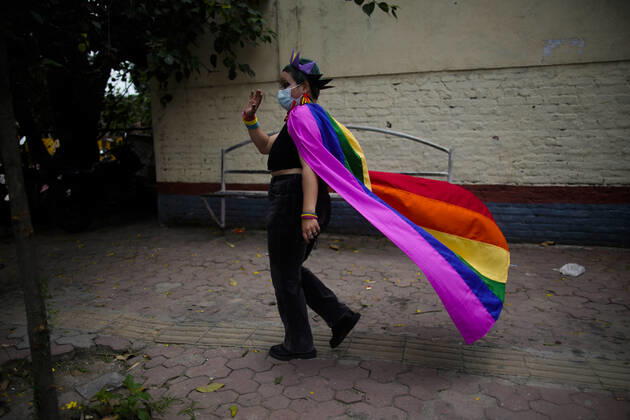 June 11, 2022, Kathmandu, Nepal: Hundreds of people from the LGBTIQ community participate in Nepalâ€⠢s pride parade month to celebrate their identities in Kathmandu, Nepal on Saturday, June 11, 2022. Kathmandu Nepal - ZUMAg200 20220611_zap_g200_004 Copyright: xSkandaxGautamx