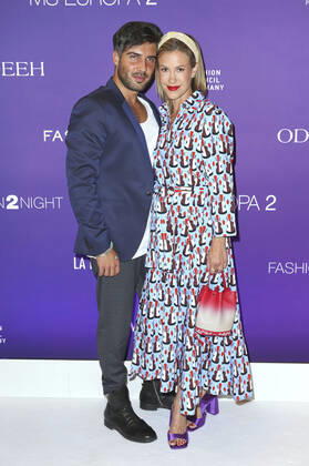Wolke Hegenbarth mit Partner Oliver Vaid bei der Fashion2Night mit den Fashion Shows von Odeeh und Fassbender mit ihren individuell für MS Europa 2 entworfenen Cruise Collections auf der MS Europa 2. Hamburg, 10.06.2022