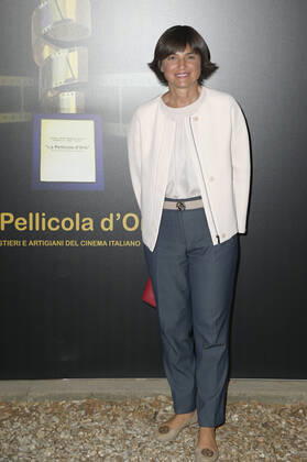June 14, 2022, Rome, Italy: Debora Serracchiani attends the red carpet of La pellicola d oro 2022 event at Casa del Cinema. Rome Italy - ZUMAs197 20220614_zaa_s197_310 Copyright: xMarioxCartellix