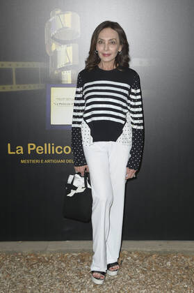 June 14, 2022, Rome, Italy: Maria Rosaria Omaggio attends the red carpet of La pellicola d oro 2022 event at Casa del Cinema. Rome Italy - ZUMAs197 20220614_zaa_s197_318 Copyright: xMarioxCartellix