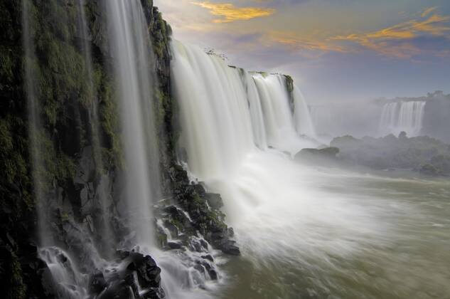 Iguacu Wasserfälle, Detailansicht, die größten Wasserfälle der Erde, Foz do Iguaçu, Brasilien, Südamerika Copyright: imageBROKER/IngoxSchulz ibxisb08327554