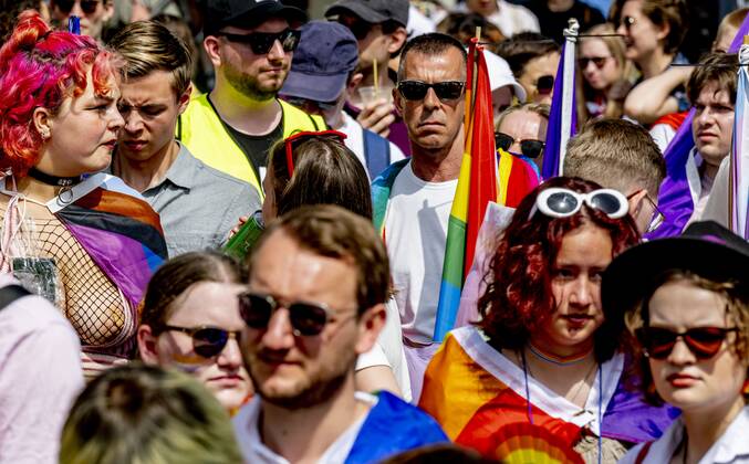 2022-06-18 11:43:52 ROTTERDAM - The Pride March traditionally moves through the city during Pink Saturday. This year s event will be held in Rotterdam with a march, information market and performances that reflect on the emancipation of the LGBTQ+ community. ANP ROBIN UTRECHT netherlands out - belgium out