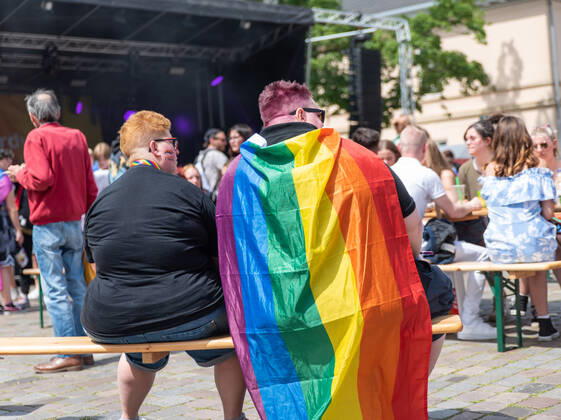 Oldenburg CSD Nordwest in Oldenburg, 18.06.2022 Rund 9.000 Personen demonstrierten im Rahmen des Christopher-Street-Day in Oldenburg für sexuelle und geschlechtliche Vielfalt. CSD Nordwest in Oldenburg, 18.06.2022 Copyright: xFabianxSteffens Eibner-Pressefotx EP_FSS