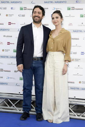 Matteo Rovere und Giulia Steigerwalt bei der 76. Verleihung der Nastri D Argento im Museo nazionale delle arti del XXI secolo. Rom, 20.06.2022