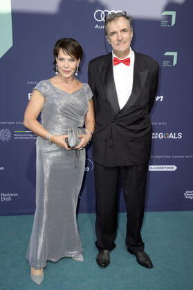 Janina Hartwig und Andreas Hoppe bei den Green Awards 2022 in der Urban Tech Republic auf dem Flughafengelände Berlin Tegel. Berlin, 22.06.2022