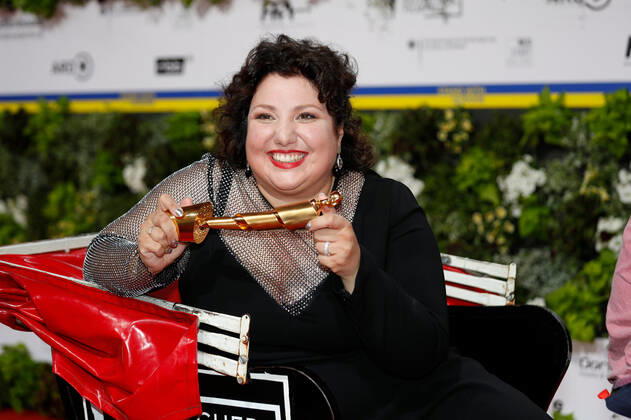 Deutscher Filmpreis 2022 Meltem Kaptan auf dem roten Teppich bei der Verleihung der Lola - Deutscher Filmpreis 2021 im Palais am Funkturm in der Messe Berlin. Copyright: xEventpressxGolejewskix