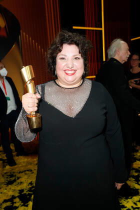 Deutscher Filmpreis 2022 Meltem Kaptan auf der Party bei der Verleihung der Lola - Deutscher Filmpreis 2021 im Palais am Funkturm in der Messe Berlin. Copyright: xEventpressxGolejewskix