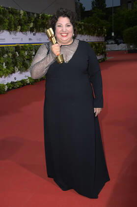 Meltem Kaptan bei der 72. Verleihung des Deutschen Filmpreises 2022 im Palais am Funkturm in der Messe Berlin. Berlin, 24.06.2022