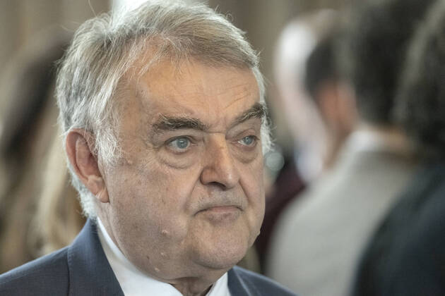 Koalitionsvertrag zwischen der CDU und Bündnis 90 Die Grünen in Düsseldorf am 27. Juni 2022. NRW-Innenminister Herbert Reul im Saal des Künstlervereins Malkasten im Vorfeld der Unterzeichnung des Koalitionsvertrages. Düsseldorf Nordrhein-Westfalen Deutschland Nur redaktioneller Gebrauch Copyright: Bonnfilm Klaus W Schmidt und Sepp Spiegl