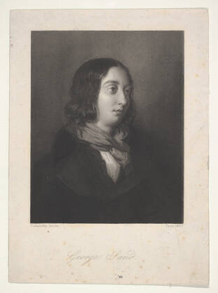 Portrait of George Sand 1837 Luigi Calamatta Italian. Portrait of George Sand 397349 Copyright: xpiemagsx Metbot-33971
