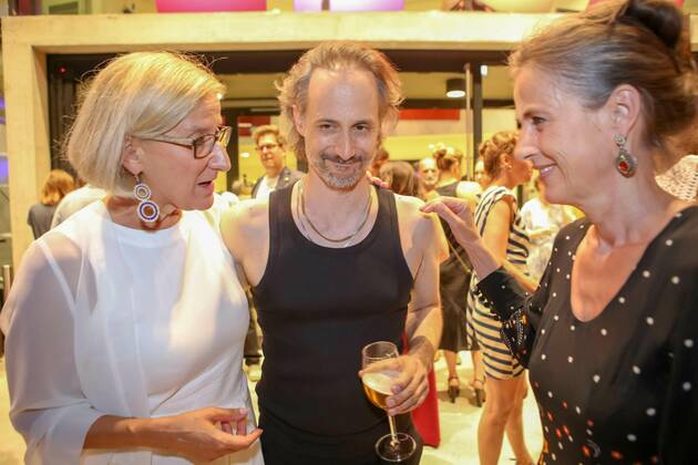 30.06.2022, Grafenegg NÖ, Österreichischer Filmpreis 2022, Verleihungsgala d. Akademie des Österreichischen Films im Bild: Michael Ostrowski, Landeshauptfrau Johanna Mikl-Leitner, Mercedes Echerer, Österreichischer Filmpreis 2022