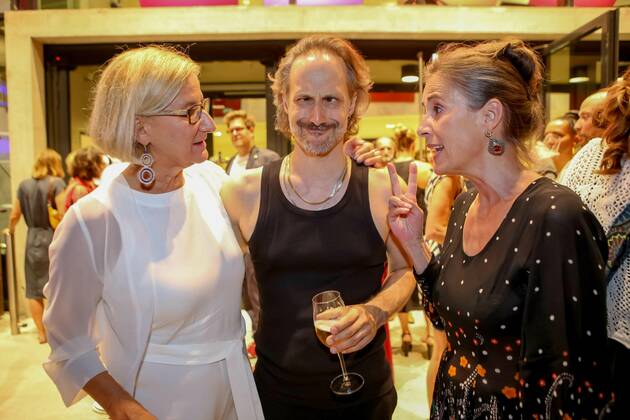 30.06.2022, Grafenegg NÖ, Österreichischer Filmpreis 2022, Verleihungsgala d. Akademie des Österreichischen Films im Bild: Michael Ostrowski, Landeshauptfrau Johanna Mikl-Leitner, Mercedes Echerer, Österreichischer Filmpreis 2022