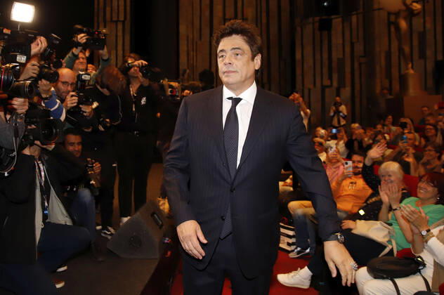 Bilder des Jahres 2022, Entertainment 07 Juli Entertainment Themen der Woche KW27 Entertainment Bilder des Tages Benicio del Toro beim Screening des Kinofilms Traffic auf dem 56. Internationalen Filmfestival Karlovy Vary 2022 im Hotel Thermal. Karlsbad, 08.07.2022