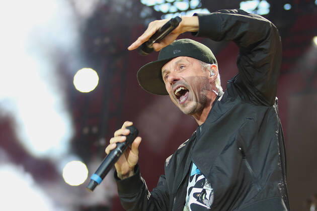 Bilder des Jahres 2022, Entertainment 07 Juli Entertainment Themen der Woche KW27 DIE FANTASTISCHEN VIER - 30 Jahre Live 2022 in Berlin Rapper Michael Michi Beck Berlin Parkbühne Wuhlheide Copyright: xmix1x-xMatthiasxBaranx