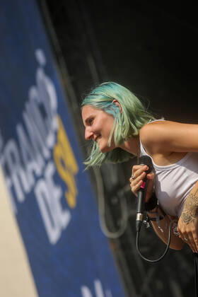 Belgian singer Doria D performs on the first day of the Francofolies de Spa festival in Spa, Wednesday 20 July 2022. This year s edition of the festival is taking place from 20 to 23 July.  VIRGINIExLEFOUR 37665997