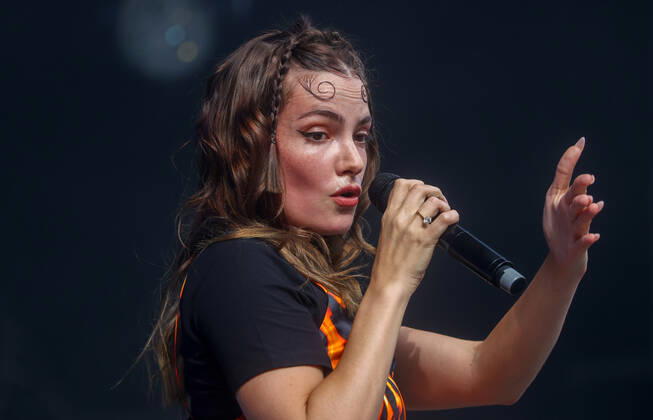 Belgian singer Claire Laffut performs on the first day of the Francofolies de Spa festival in Spa, Wednesday 20 July 2022. This year s edition of the festival is taking place from 20 to 23 July.  VIRGINIExLEFOUR 37672492
