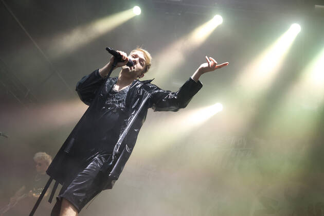 Belgian Singer Mustii (Thomas Mustin) performs on the first day of the Francofolies de Spa festival in Spa, Wednesday 20 July 2022. This year s edition of the festival is taking place from 20 to 23 July.  VIRGINIExLEFOUR 37674549
