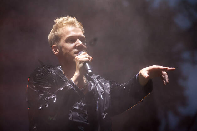 Belgian Singer Mustii (Thomas Mustin) performs on the first day of the Francofolies de Spa festival in Spa, Wednesday 20 July 2022. This year s edition of the festival is taking place from 20 to 23 July.  VIRGINIExLEFOUR 37674564