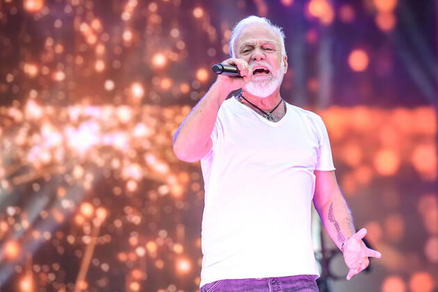 13.08.2022, xlakx, Entertainment Musik, SchlagerHammer-Tour 2022 in Oranienburg emspor, v.l.Nino de Angelo im Schlosspark Oranienburg bei der SchlagerHammer-Tour 2022. Oranienburg