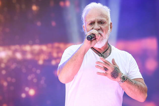 13.08.2022, xlakx, Entertainment Musik, SchlagerHammer-Tour 2022 in Oranienburg emspor, v.l.Nino de Angelo im Schlosspark Oranienburg bei der SchlagerHammer-Tour 2022. Oranienburg