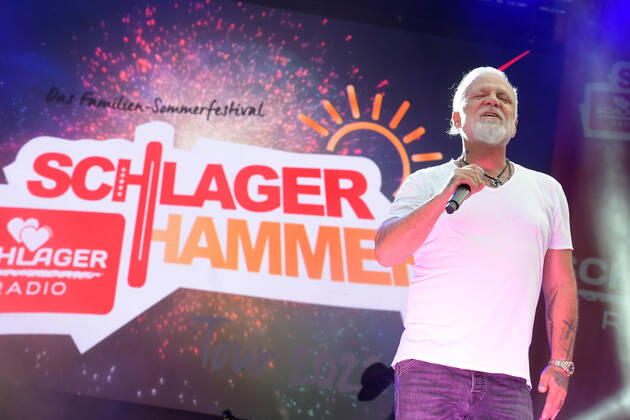 8.ten schlagerHammer 2022 Nino de Angelo beim 8 Schlager Hammer, Austragungsort in ORANIENBURG an der Orangerie Berlin 13.08.2022