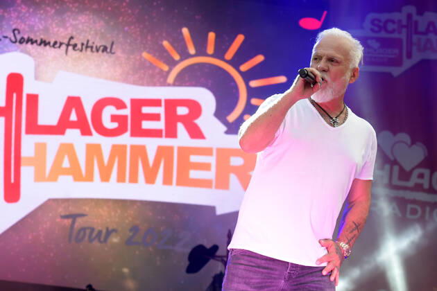 8.ten schlagerHammer 2022 Nino de Angelo beim 8 Schlager Hammer, Austragungsort in ORANIENBURG an der Orangerie Berlin 13.08.2022