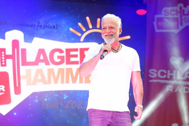 8.ten schlagerHammer 2022 Nino de Angelo beim 8 Schlager Hammer, Austragungsort in ORANIENBURG an der Orangerie Berlin 13.08.2022