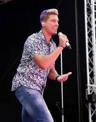 Norman Langen bei der Schlager Radio Schlager Hammer Tour 2022 in Oranienburg.