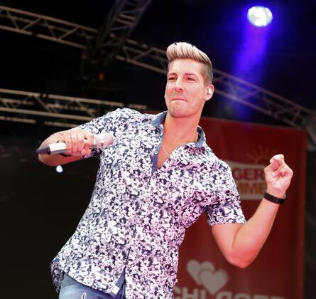 Norman Langen bei der Schlager Radio Schlager Hammer Tour 2022 in Oranienburg.