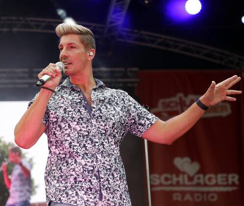 Norman Langen bei der Schlager Radio Schlager Hammer Tour 2022 in Oranienburg.