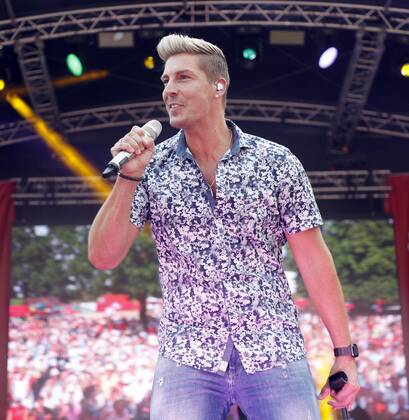Norman Langen bei der Schlager Radio Schlager Hammer Tour 2022 in Oranienburg.