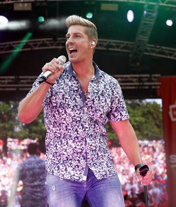 Norman Langen bei der Schlager Radio Schlager Hammer Tour 2022 in Oranienburg.