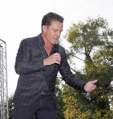 Stefan Mross bei der Schlager Radio Schlager Hammer Tour 2022 in Oranienburg.