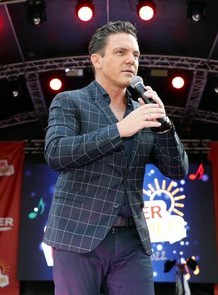 Stefan Mross bei der Schlager Radio Schlager Hammer Tour 2022 in Oranienburg.