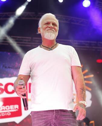 Nino de Angelo bei der Schlager Radio Schlager Hammer Tour 2022 in Oranienburg.