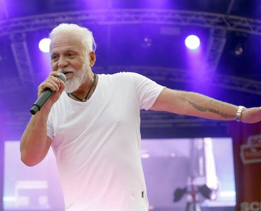 Nino de Angelo bei der Schlager Radio Schlager Hammer Tour 2022 in Oranienburg.