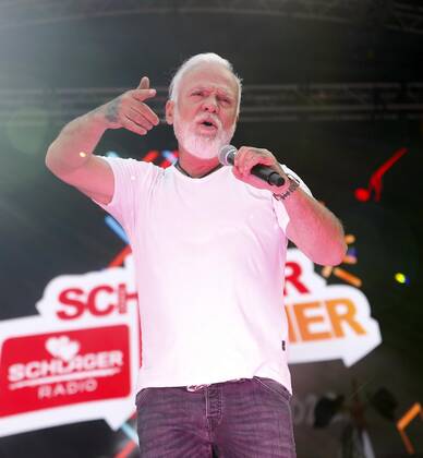 Nino de Angelo bei der Schlager Radio Schlager Hammer Tour 2022 in Oranienburg.